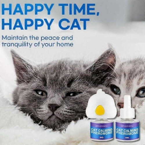 (UK PLUG, No Flavor) Blisso Cat Diffuser - 2025 Best Cat Pheromones Calming Diffuser 2