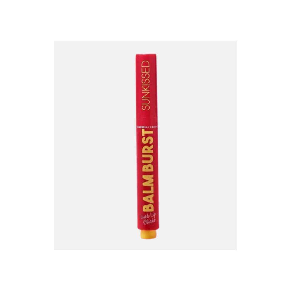 Sunkissed Lip Balm Burst Lush Lip Clicks Glow Up - Cranberry Crush