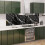BELOFAY 6mm Black Marble Tempered Glass Splashback 5