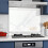 BELOFAY 6mm White Marble Tempered Glass Splashback 5