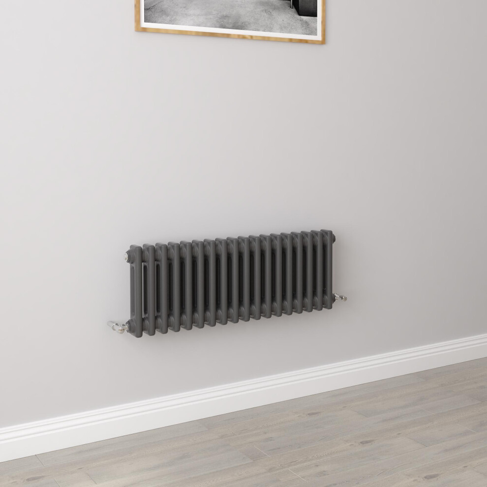 (300X830mm 2 Column) Traditional Cast Iron Radiator Anthracite 5062011375923