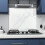BELOFAY 6mm White Marble Tempered Glass Splashback 6