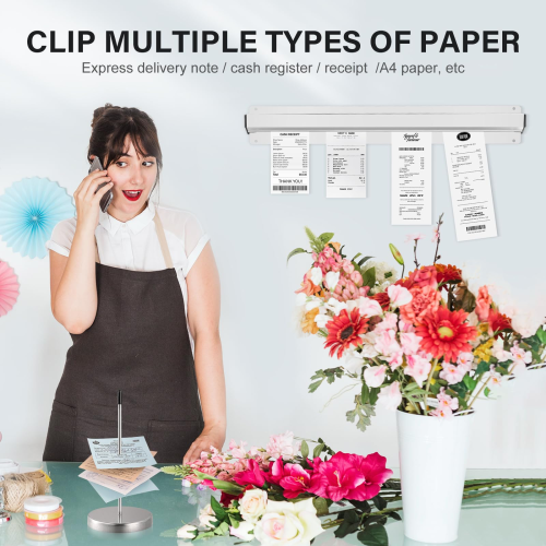 4 PCS Receipt Holder, Restaurant Order Grabber 2PCS 2