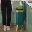 Living And Home (Green) PP High Foot Trash Bin with Lid 3