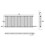 AICA (300x1460mm 2 Column) Traditional Cast Iron Radiator Anthracite 3