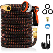 Expandable Garden Hose Pipe 100FT with Spray Nozzle and Connectors