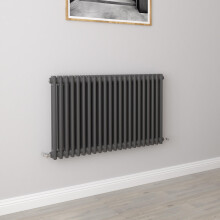 (600x1010mm 2 Column) Traditional Cast Iron Radiator Anthracite
