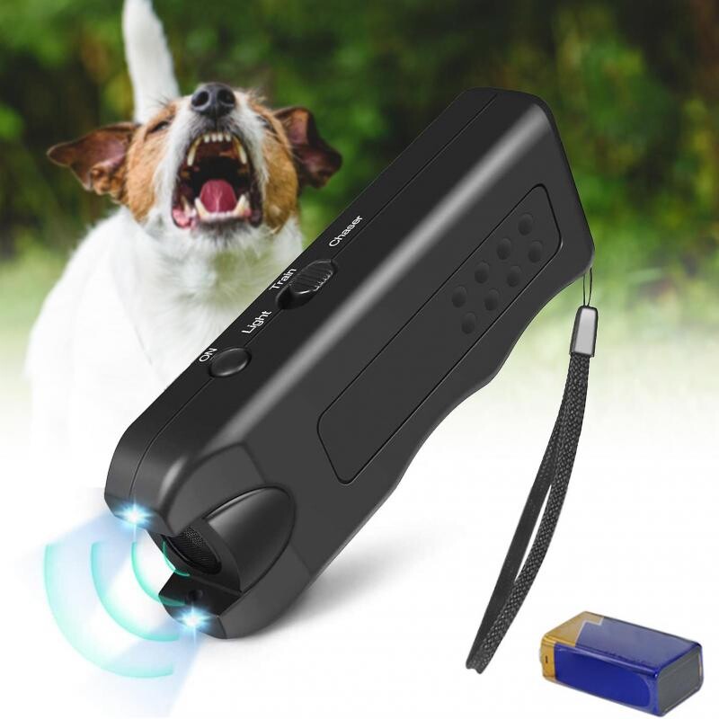 (electrify) Mini Handheld Glowing Ultrasonic Dog Repeller, Small ...