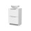 NES Home Nes Home White 500mm Freestanding Bathroom Vanity Unit With Round Ceramic Basin 2