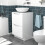 NES Home Nes Home White 500mm Freestanding Bathroom Vanity Unit With Round Ceramic Basin 4