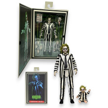 Beetlejuice Ultimate 7" Action Figure Striped Suit with Baby