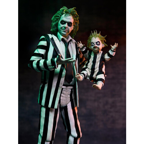 NECA NECA Beetlejuice Gestreifter Anzug 7 Zoll Ultimate Actionfigur 1
