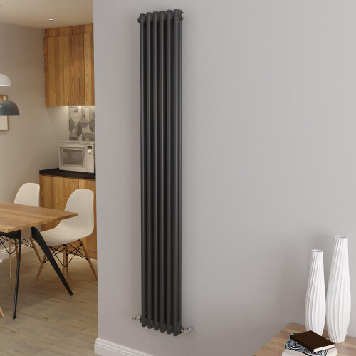 AICA (1800x290mm 2 Column) Traditional Cast Iron Radiator Anthracite
