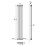 AICA (1800x290mm 2 Column) Traditional Cast Iron Radiator Anthracite 3