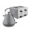 Tower Tower Sera Kitchen Set, 1.7L Rapid Boil Kettle and 4 Slice Toaster, Grey EEJB328 1