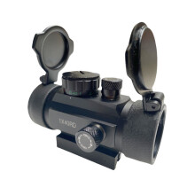 30mm Reflex Red Green Dot Sight Scope 5 MOA with Flip Up Lens Cover Cap