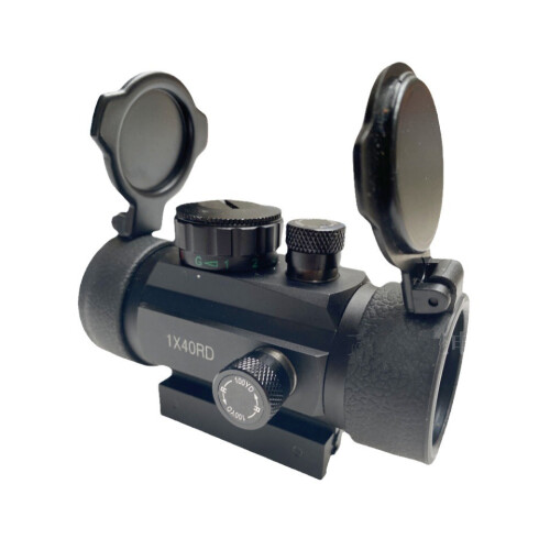 30mm Reflex Red Green Dot Sight Scope 5 MOA with Flip Up Lens Cover Cap