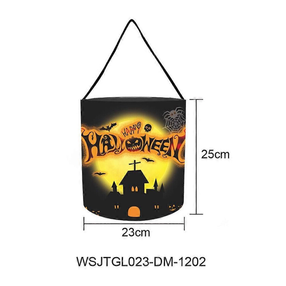 (A)Cadeaux de fête d'Halloween pour enfants Sac de bonbons lumineux d'Halloween Sac de bonbons à la