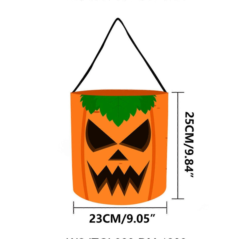 (B)Cadeaux de fête d'Halloween Sac de bonbons d'Halloween pour enfants Sac de bonbons à la citrouille