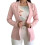 (XL,Pink)Womens Slim Blazer Office Jacket Formal Suit Coat 1