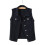 (M,Black)Women Spring And Autumn Coats Solid Sleeveless Denim Jacket Outerwear 1
