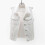 (L,White)Women Spring And Autumn Coats Solid Sleeveless Denim Jacket Outerwear 1