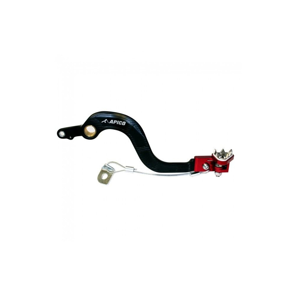 Apico Black/Red Forged Brake Pedal - Honda Cr250 2002-07