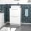 NES Home Nes Home 500mm White Drawers Vanity, Worktop & Square Rounded Corner Basin 3