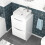 NES Home Nes Home 500mm White Drawers Vanity, Worktop & Square Rounded Corner Basin 5
