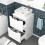 NES Home Nes Home 500mm White Drawers Vanity, Worktop & Square Rounded Corner Basin 6