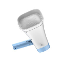 Solar-Powered Wireless Megaphone with Lighting, 8W, 21.4x13.5x21.7cm, Blue