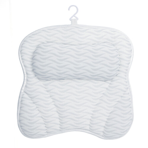 Bath Pillow Spirity Ergonomic with Neck and Back Support Comfortable Bathtub Pillows for Relaxation