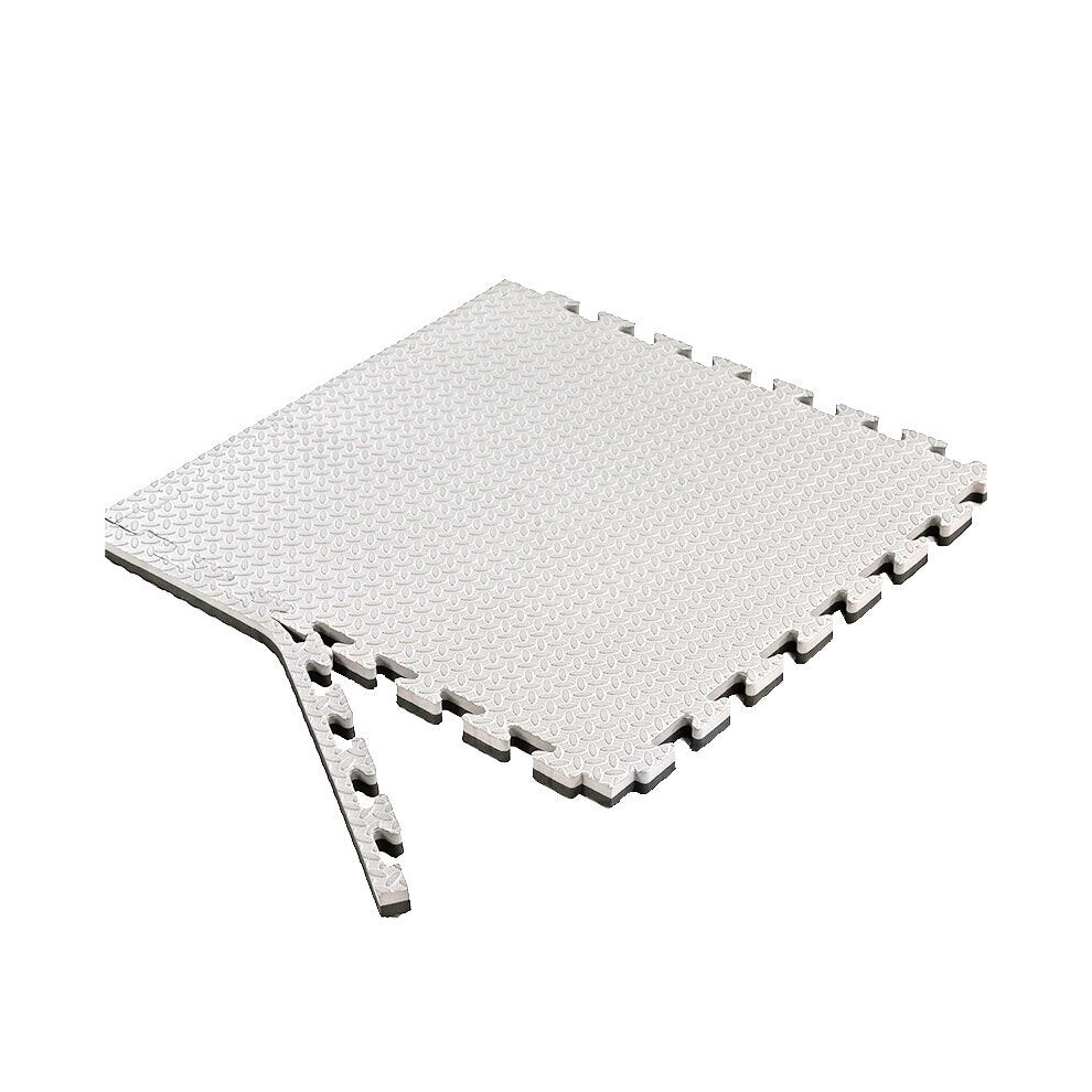 (White) 8Pcs Kids Foam Play Mat Baby Crawling Activity Gym Crawl Infant Floor Carpet