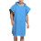 (Pink) Quick Drying Hooded Bathrobe Microfiber Towel 12