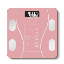 (Pink) Smart Wireless Body Fat Scale USB+Solar Charing BMI Scales Digital Scale For Body Weight With APP Analyzer