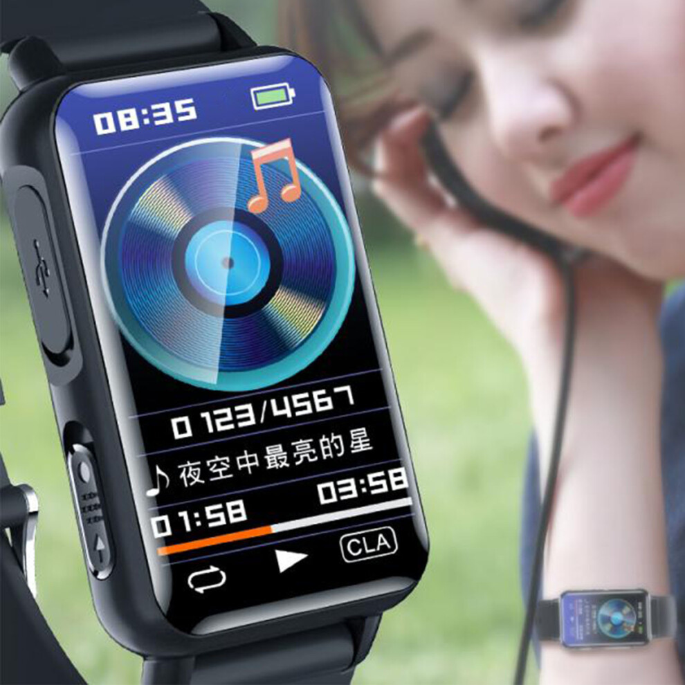 Voice Recorder Watch 16Gb 1.47" Ips Screen Mp3/Wav Noise Reduction 4601337596646