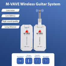 M-VAVE 5.8G Wireless Guitar System, 30m Range, 1100mAh Battery