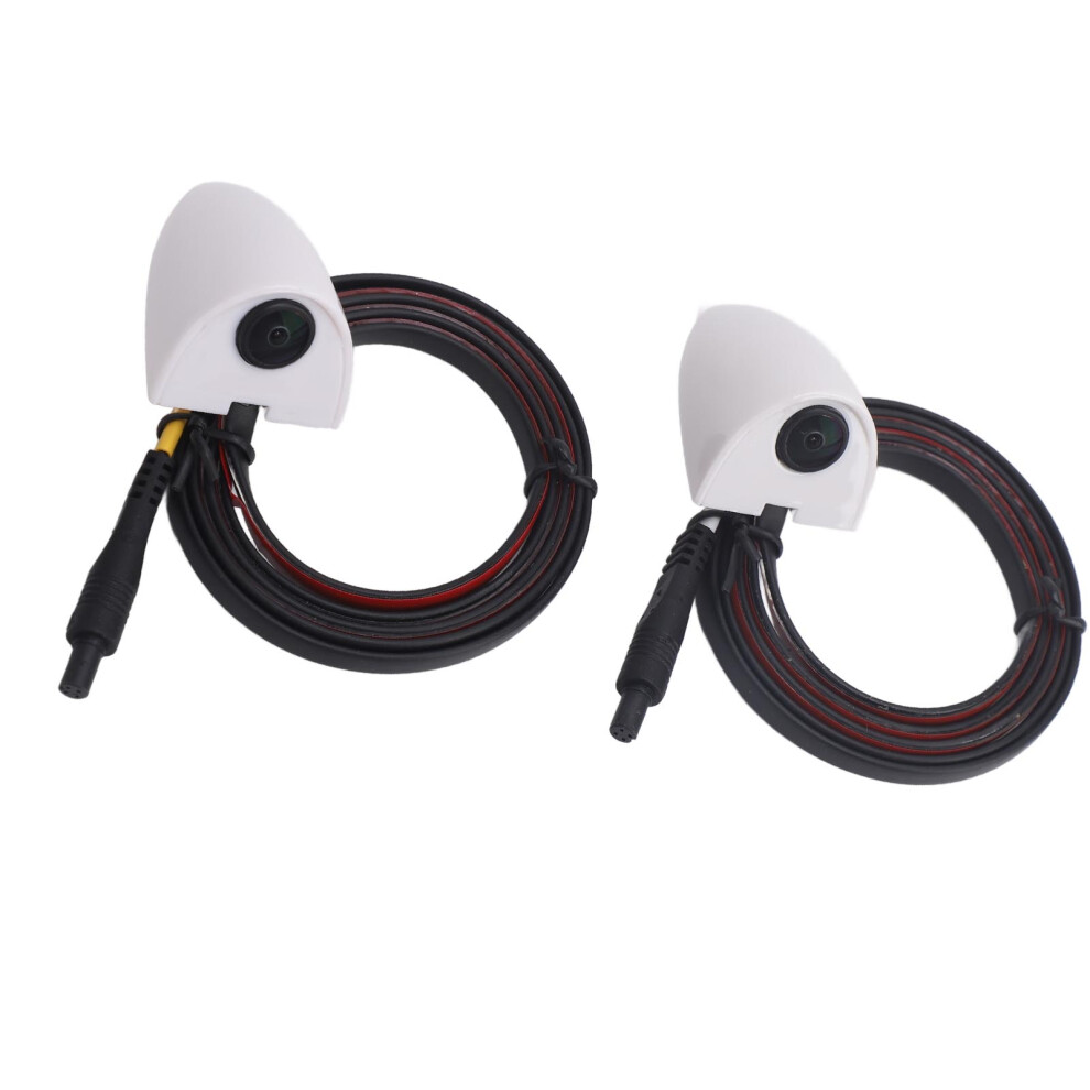 Car Side View Camera Ahd 1280X720 720P Waterproof Wide Angle Night Vision White 8001337602761