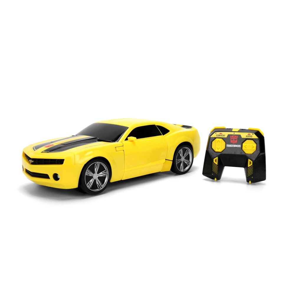 Jada Transformers Rc Converting Bumblebee Remote Control Car