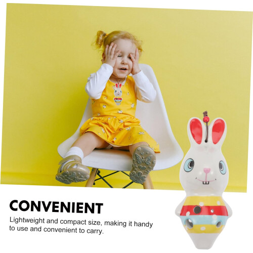 Kaninchen-okarina Rabbit Ocarina Ceramic 6-Hole Mini Beginner Rabbit-Shaped Creative 2