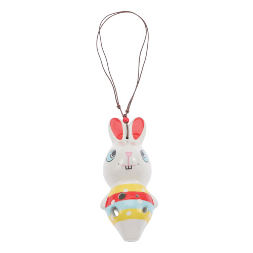 Kaninchen-okarina Rabbit Ocarina Ceramic 6-Hole Mini Beginner Rabbit-Shaped Creative