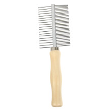Pet Hair Brush Stainless Steel Fur Comb For Dogs And Cats Silver Pet Grooming Brush