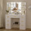 Dressing Table LED Mirror 7 Drawers 6 Shelf Vanity Makeup Desk Set 5