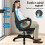ELFORDSON ELFORDSON Mesh Office Chair Executive Computer Fabric Recliner Work 4