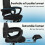 ELFORDSON ELFORDSON Mesh Office Chair Executive Computer Fabric Recliner Work 9