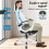 ELFORDSON ELFORDSON Mesh Office Chair Executive Computer Recliner Fabric Work 4