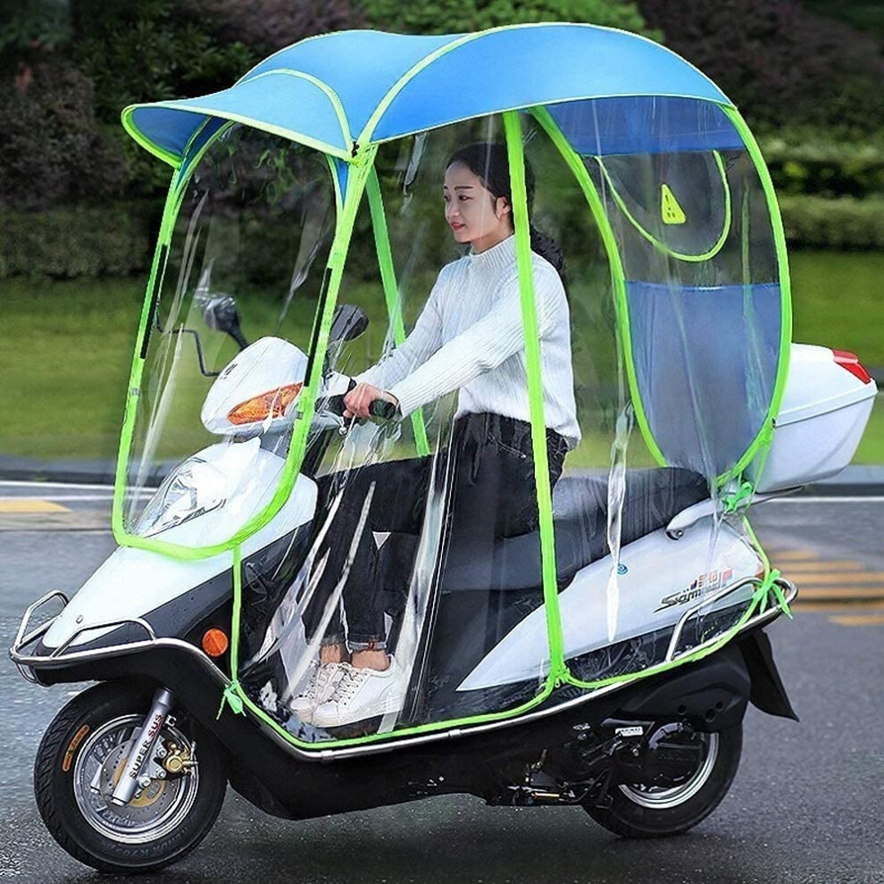 Fully Enclosed Electric Car Transparent Roof Universal Rain Cover For Cars Motorcycles Scooters Bicycles Waterproof 6276012293165