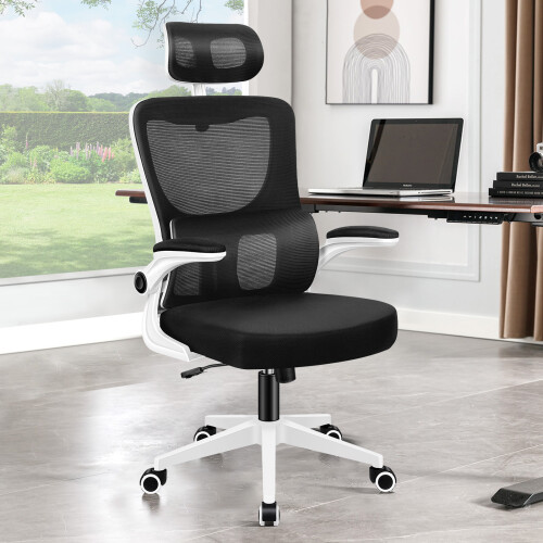 ELFORDSON ELFORDSON Mesh Office Chair Gaming Executive Computer Tilt Fabric Work