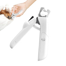 LED Pet Nail Clippers With LED Light, Heavy-Duty Nail Trimmer For Cats, Rabbits, Guinea Pigs