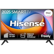 Hisense 32" 32A4QTUK HD LED TV with Freely - Direct Lit LED, Dolby Audio, Natural Colour Enhancer, Games Mode, Sports Mode with Freely 2025